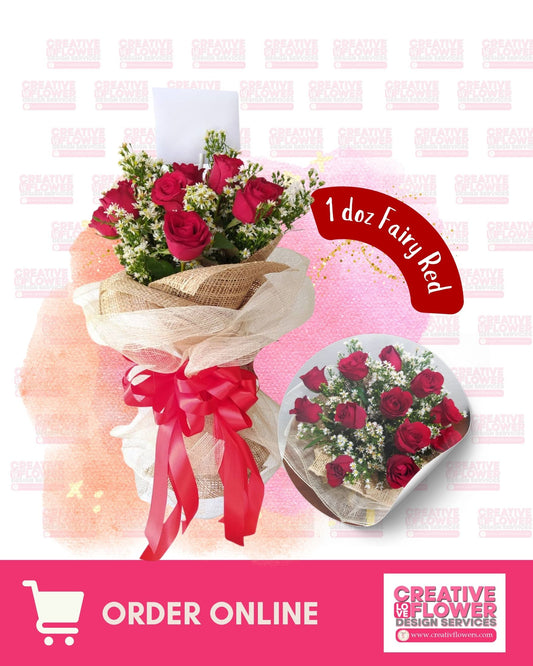 1 dozen -  Fairy Red