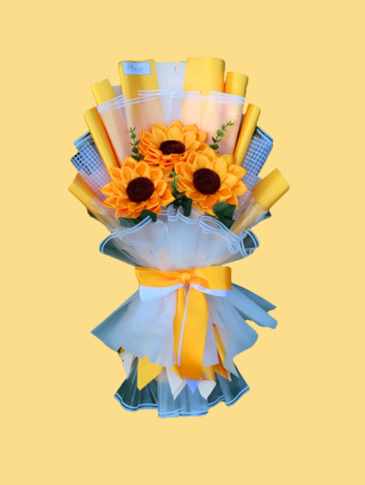 Radiant Trio Sunflowers
