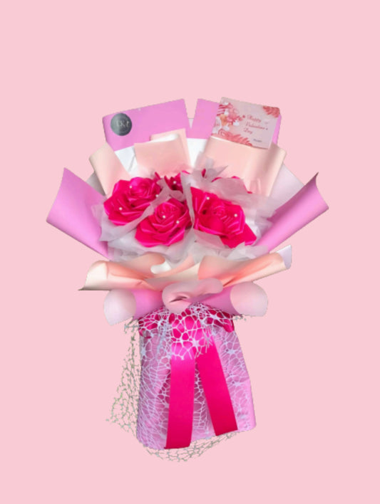 Rosé Allure  Satin bouquet