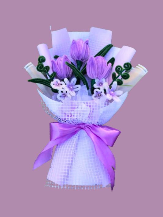 Lavender Bliss – Fuzzy Wire Bouquet