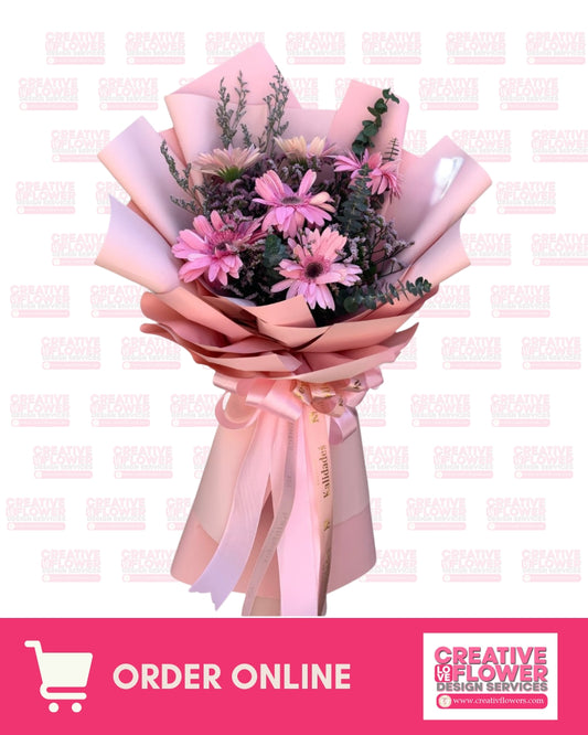 Daisy - Pink Blush Daisy Bouquet