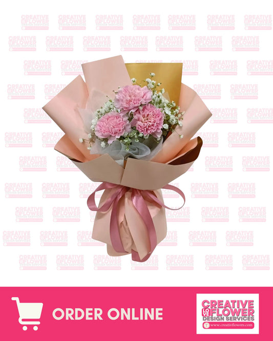 3 Carnations - Pink Sweetheart