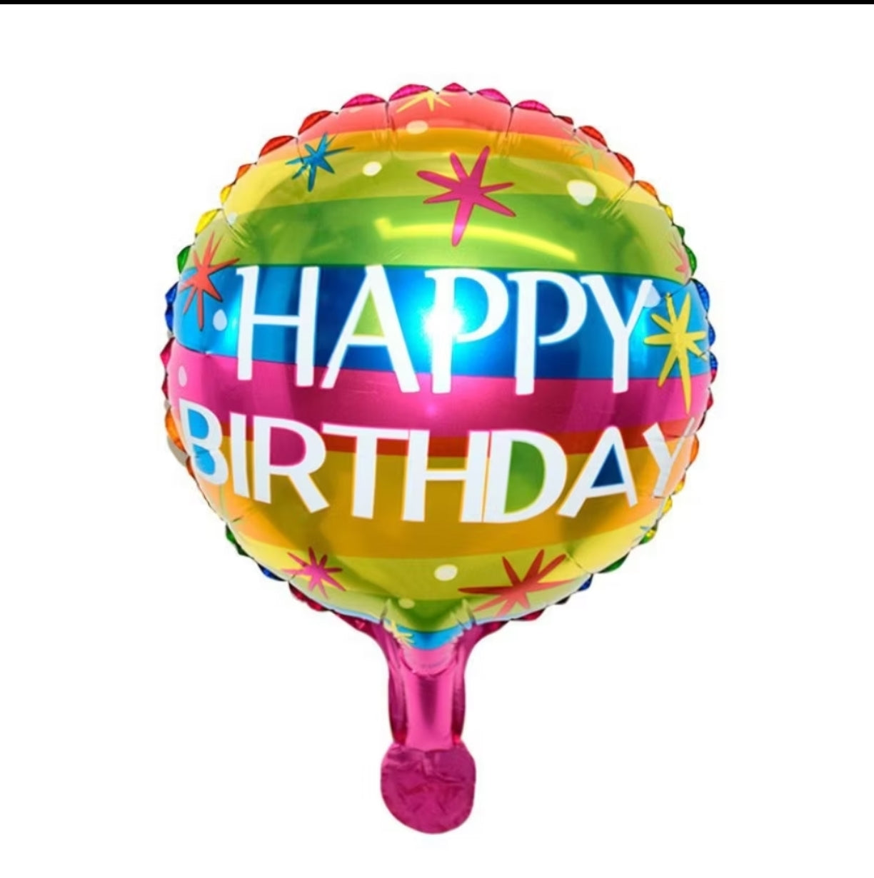 10 inch Vibrant Birthday foil balloon