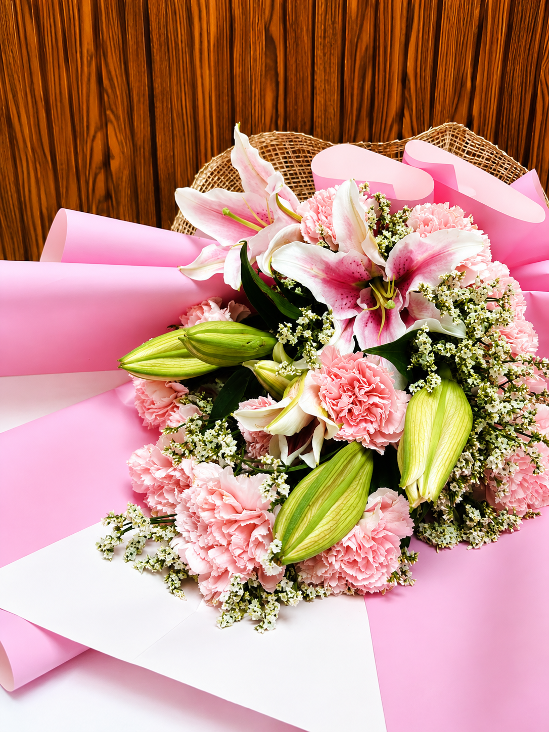 Carnations mix Stargazer Bouquet