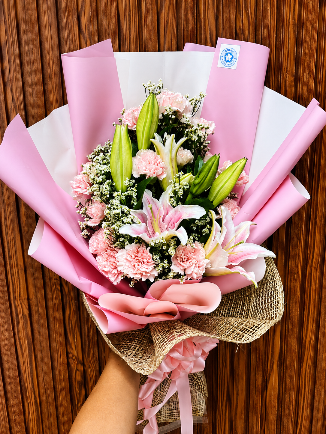 Carnations mix Stargazer Bouquet