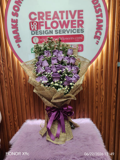 2 dozen - Fierce Lady in Purple (Imported)