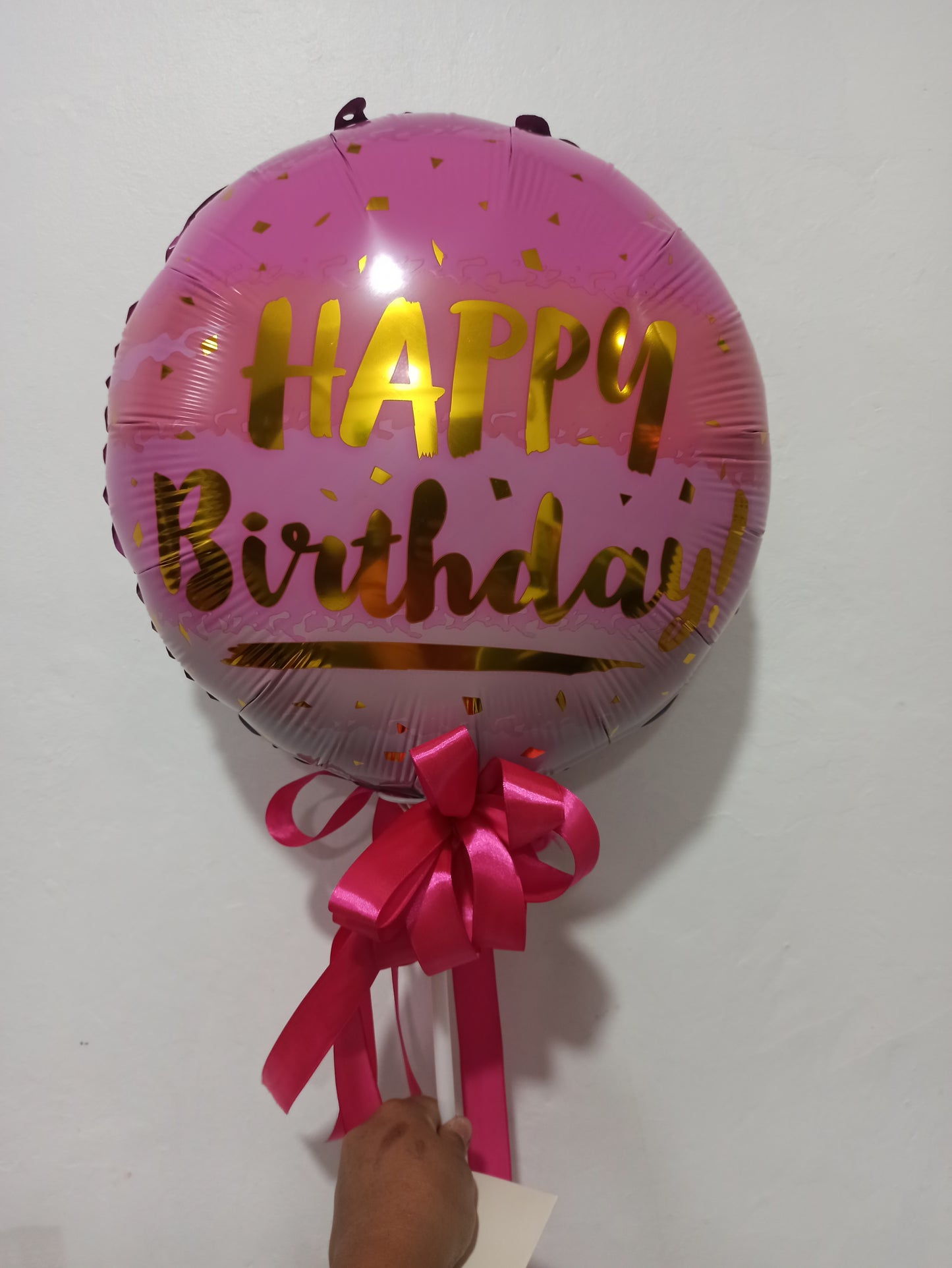 Balloon - Happy Birthday Pink