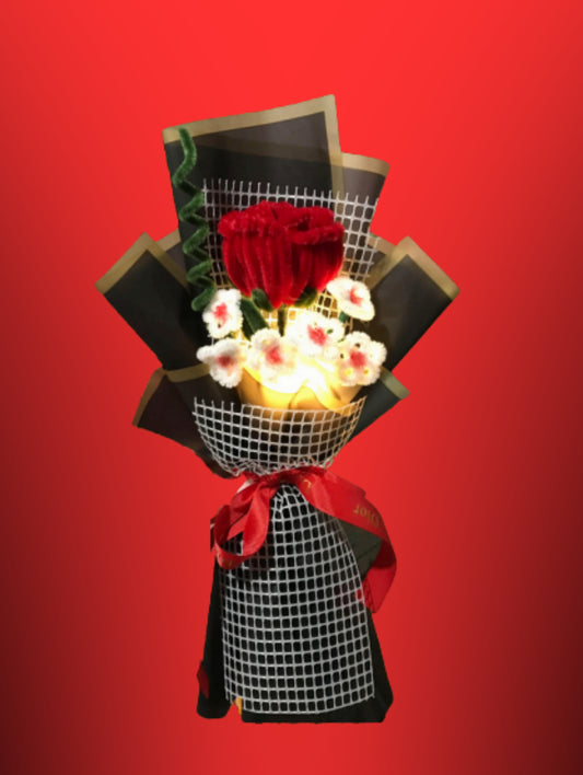 Scarlet Fuzz Bouquet