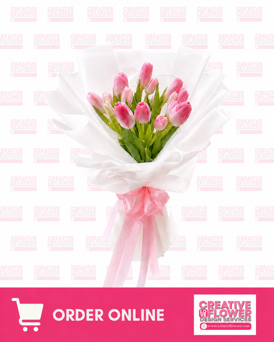 Tulips - 12 Pink Sweety