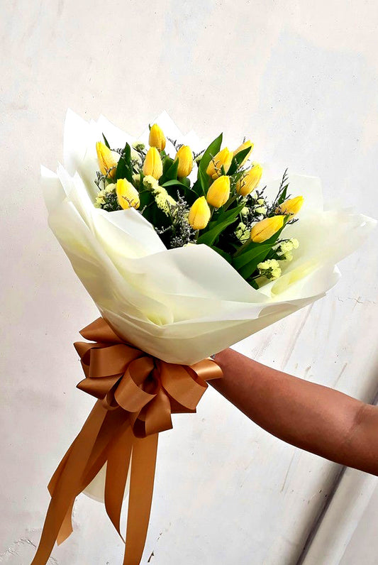 Tulips -  12Yellow Erotic